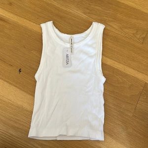 ARITZIA Sunday Best white tank top (size XS) - brand new with tag